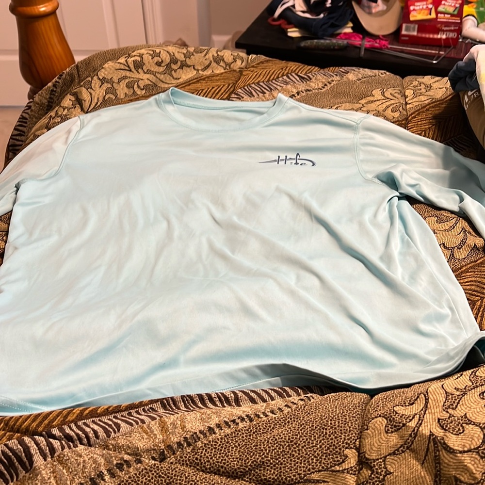 Real life long sleeve shirt in good condition little stains but not noticeable